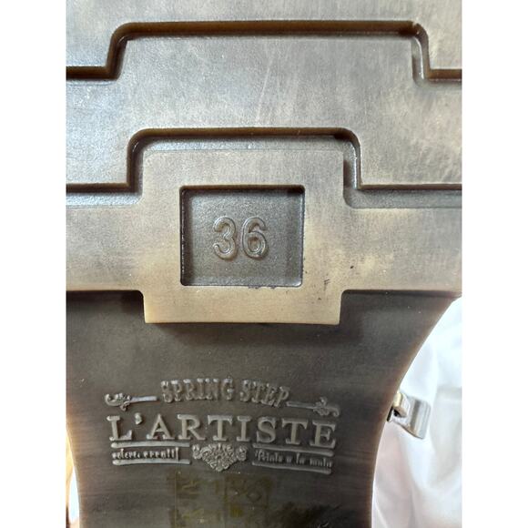 L'Artiste by Spring Step Leather Lace-Up Boots Fallinluv Bordeaux size 36 - Picture 9 of 11